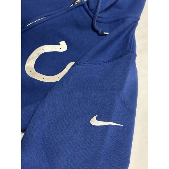 Indianapolis Colts Womens Full Zip Hooded Jacket Nike NFL Blue Long Sleeve - Picture 5 of 11